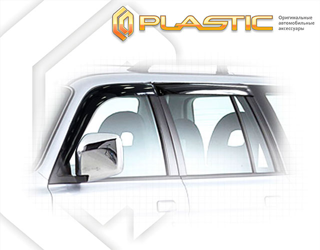 Ветровики дверей Classic полупрозрачный Mitsubishi Pajero Sport 1997-2008 СА Пластик