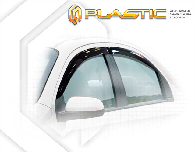 Ветровики дверей Classic полупрозрачный Chevrolet Aveo седан 2006-2011 СА Пластик