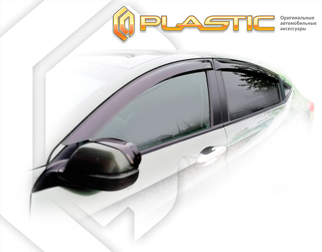 Ветровики дверей Classic полупрозрачный Honda Vezel  2013-2021 СА Пластик