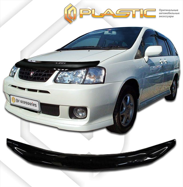 Дефлектор капота Classic черный Nissan Liberty  1998-2001 СА Пластик