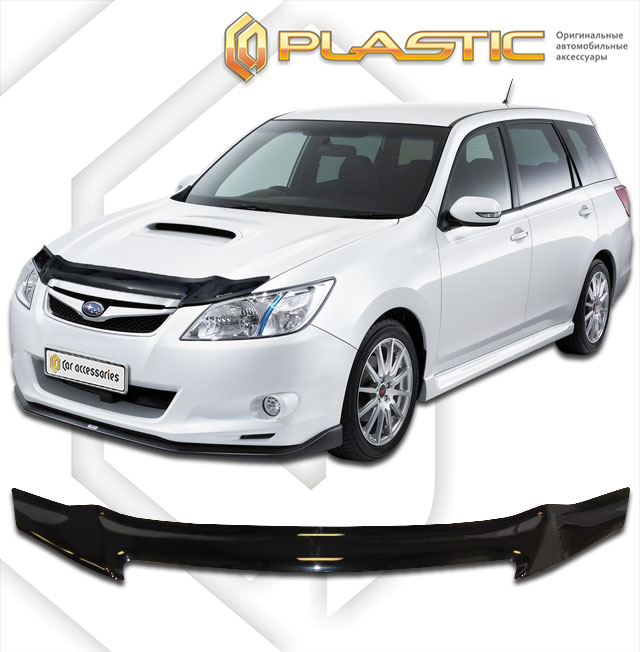 Дефлектор капота Classic черный Subaru Exiga  2008-–н.в. СА Пластик