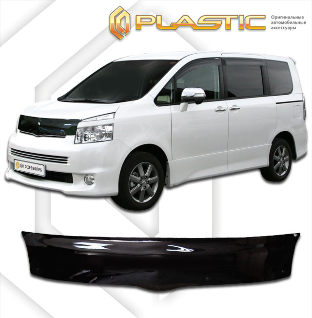 Дефлектор капота Classic черный Toyota Voxy  2007-2010 СА Пластик
