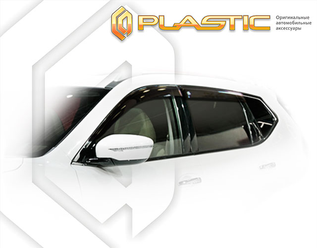 Ветровики дверей Classic полупрозрачный Nissan X-Trail  2014–2019 СА Пластик