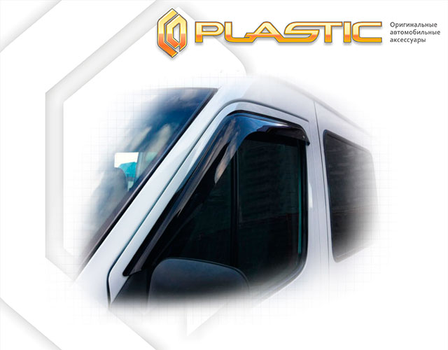 Ветровики дверей Classic полупрозрачный Mercedes-Benz Sprinter  2000-2006 СА Пластик