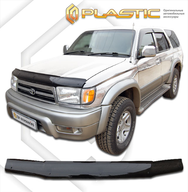 Дефлектор капота Classic черный Toyota Hilux Surf  1996-2000 СА Пластик