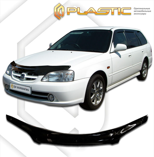 Дефлектор капота Classic черный Honda Orthia  1999-2002 СА Пластик