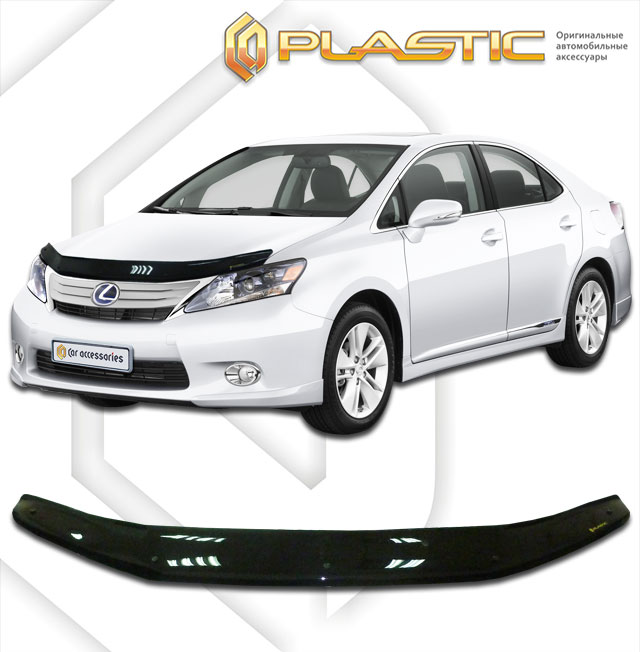 Дефлектор капота Classic черный Lexus HS250h  2009-2018 СА Пластик