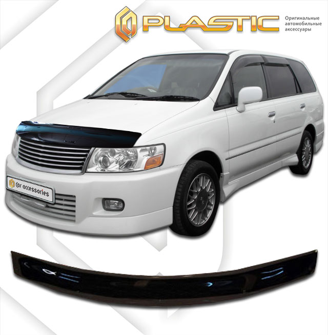 Дефлектор капота Classic черный Nissan Bassara  1999-2003 СА Пластик