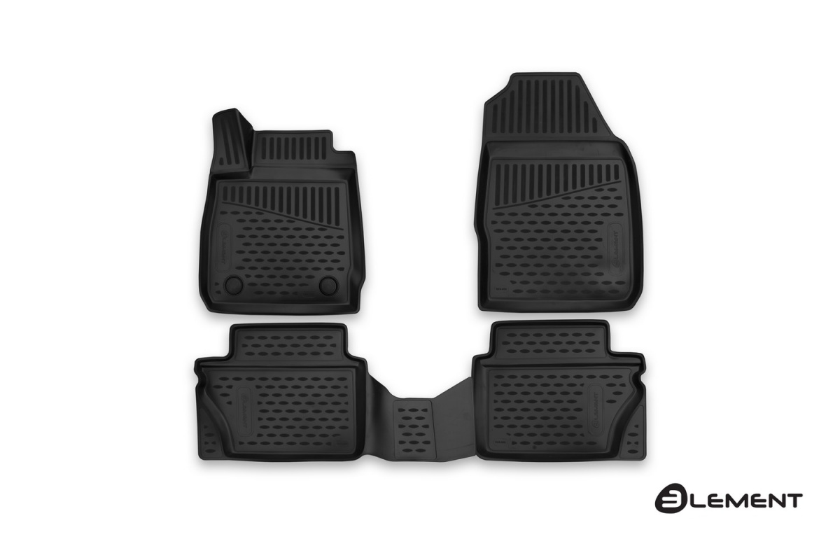 Коврики 3D в салон FORD Fiesta, 2015->, 4 шт. (полиуретан)