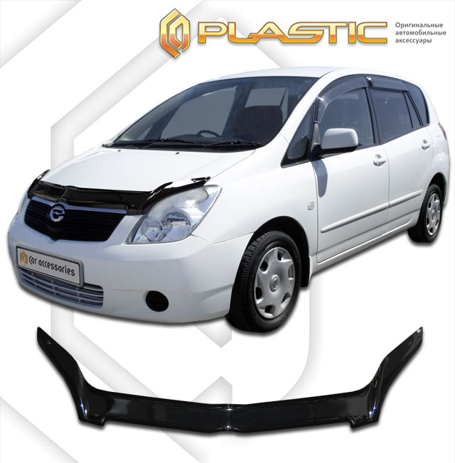 Дефлектор капота Classic черный Toyota Spacio  2001-2007 СА Пластик