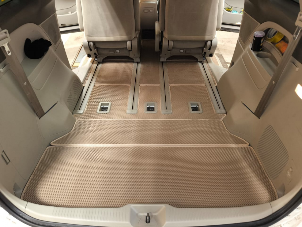Коврики на третий ряд  EVA Toyota Estima AHR20 Гибрид 40/40 2006-2015