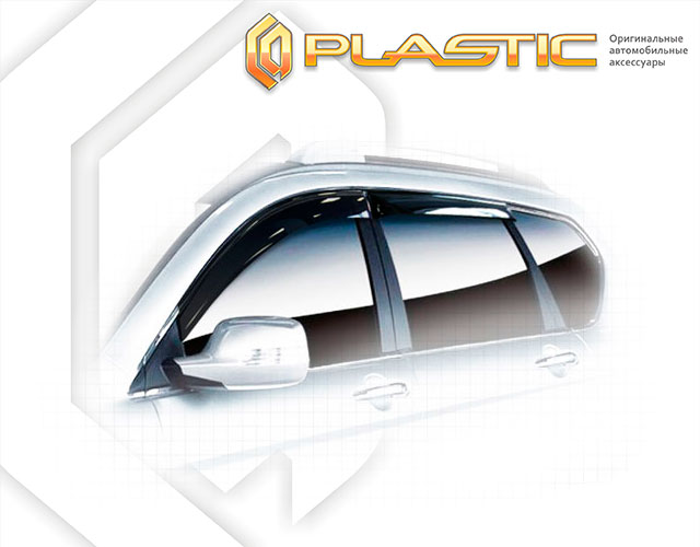 Ветровики дверей Classic полупрозрачный Great Wall Hover H6  2011–н.в. СА Пластик