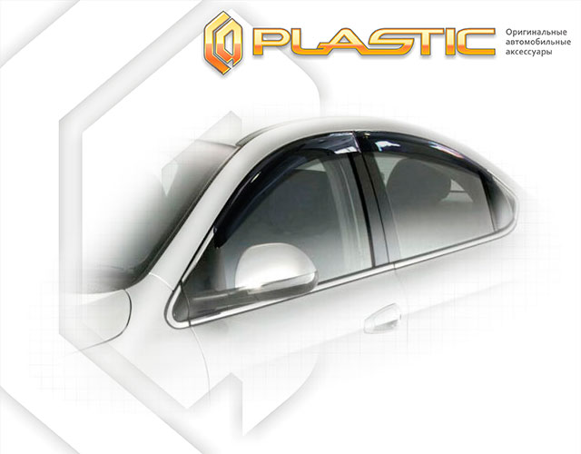 Ветровики дверей Classic полупрозрачный Chery M11  2009–н.в. СА Пластик