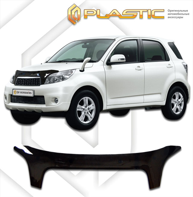 Дефлектор капота Classic черный Daihatsu Terios  2006-2009 СА Пластик
