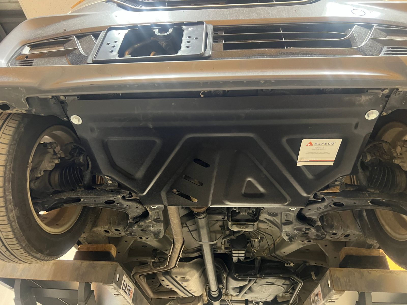 Защита картера и кпп Honda N-BOX (JF3) 2017-2023 V-0,7 CVT 2WD  / N-WGN 2013- по н.в сталь 2мм. Alfeco