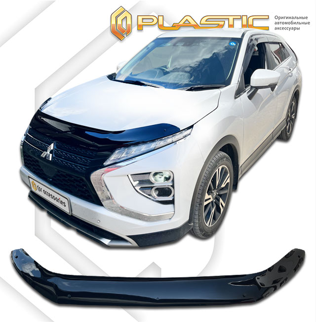 Дефлектор капота Mitsubishi Eclipse Cross  рестайлинг 2020- , джип/suv 5 дв. (Classic черный)