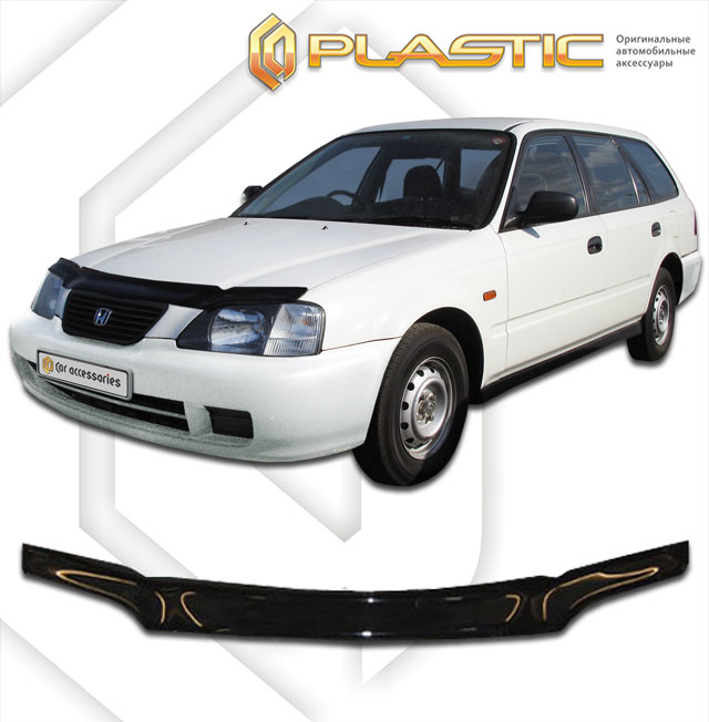 Дефлектор капота Classic черный Honda Partner  1996-2006 СА Пластик