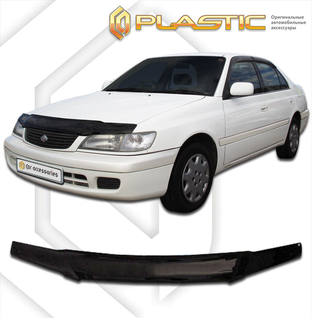 Дефлектор капота Classic черный Toyota Corona Premio 1996-1997 СА Пластик
