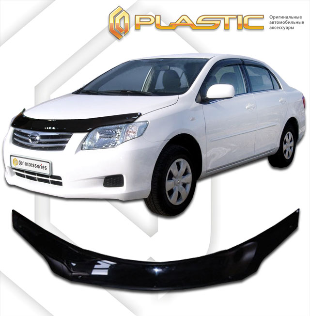 Дефлектор капота Classic черный Toyota Corolla Axio 2006-2012 СА Пластик