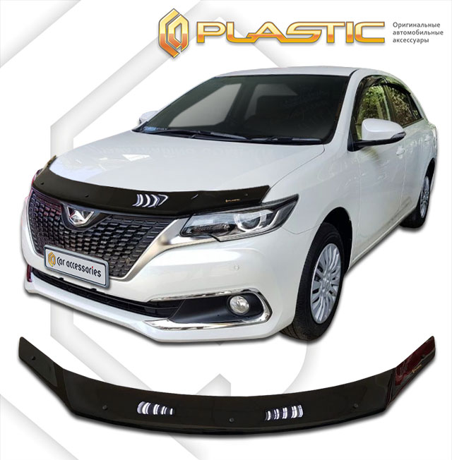 Дефлектор капота Classic черный Toyota Premio  2016-н.в. СА Пластик