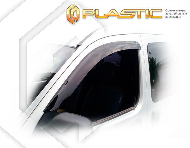 Ветровики дверей Classic полупрозрачный Renault Kangoo  2003-2007 СА Пластик