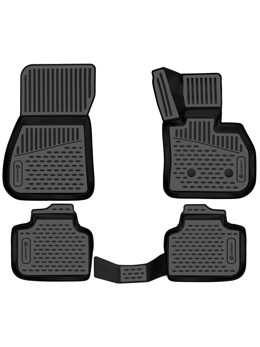 Коврики 3D в салон  BMW X1 (F48), 2015-2021, Правый руль (полиуретан) / БМВ Х1