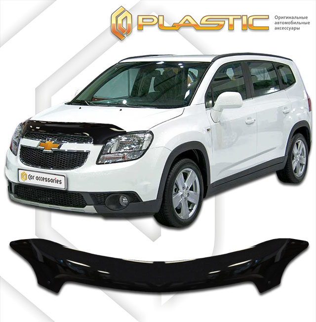 Дефлектор капота Classic черный Chevrolet Orlando  2011–н.в. СА Пластик