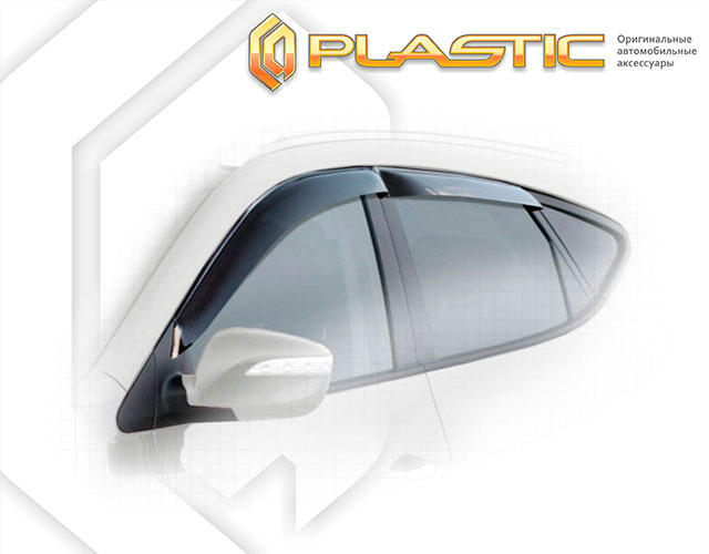 Ветровики дверей Classic полупрозрачный Hyundai ix35  2010–н.в. СА Пластик