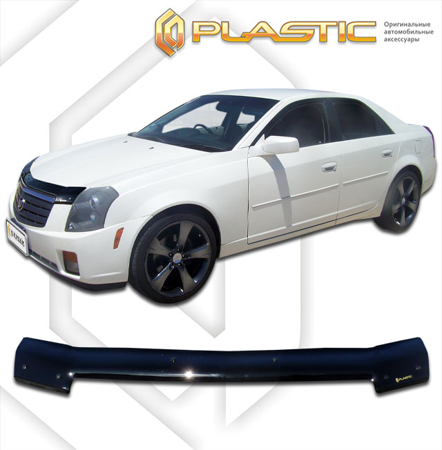 Дефлектор капота Classic черный Cadillac CTS  2002–2007 СА Пластик