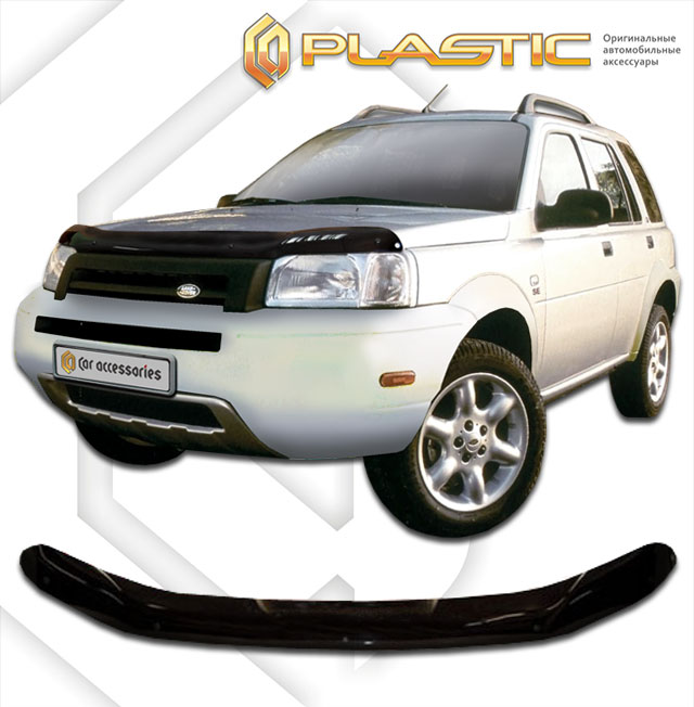 Дефлектор капота Classic черный Land Rover Freelander  1998-2003 СА Пластик