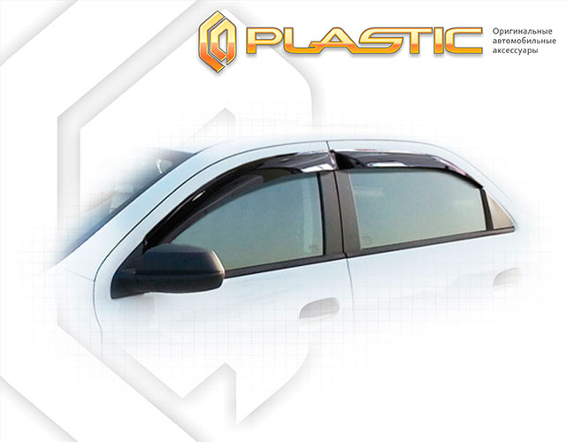 Ветровики дверей Classic полупрозрачный Chevrolet Cobalt  2013–н.в. СА Пластик