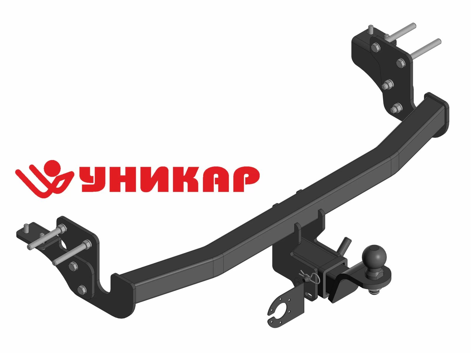 Фаркоп ТСУ MITSUBISHI ASX, PEUGEOT 4008, CITROEN AIRCROSS, MITSUBISHI ECLIPCE CROSS  (тип шара E) Уникар
