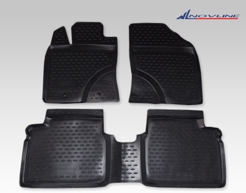 Коврики в салон TOYOTA Avensis 01/2009-2011, 4 шт. (полиуретан)