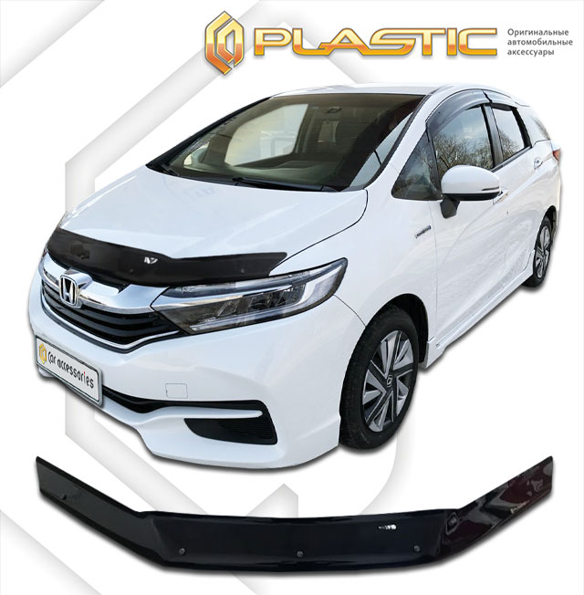 Дефлектор капота Classic черный Honda Shuttle  2015–н.в.  СА Пластик