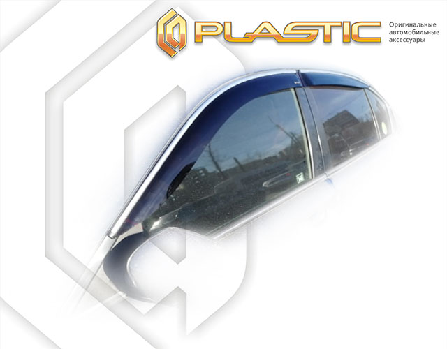 Ветровики дверей Classic полупрозрачный Honda Accord  2008-2012 СА Пластик