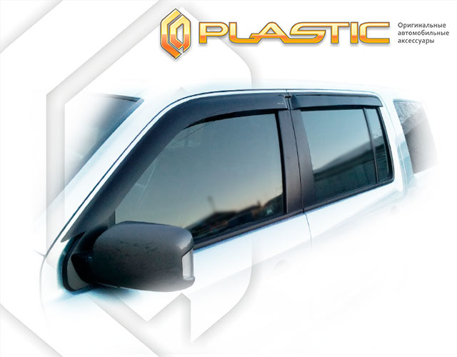 Ветровики дверей Classic полупрозрачный Honda Pilot  2008–2015 СА Пластик