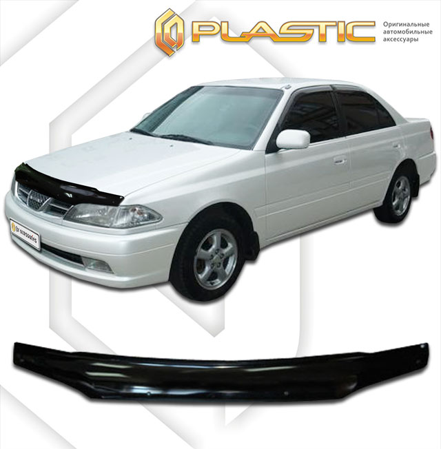 Дефлектор капота Classic черный Toyota Carina  1996-1997 СА Пластик