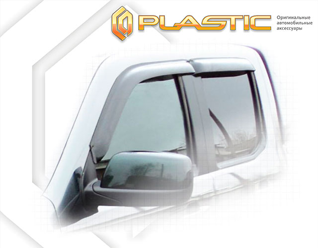 Ветровики дверей Classic полупрозрачный Ford Ranger  2007-2009 СА Пластик