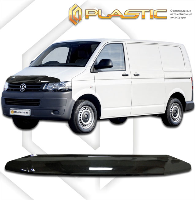Дефлектор капота Classic черный Volkswagen Transporter  2009–н.в. СА Пластик