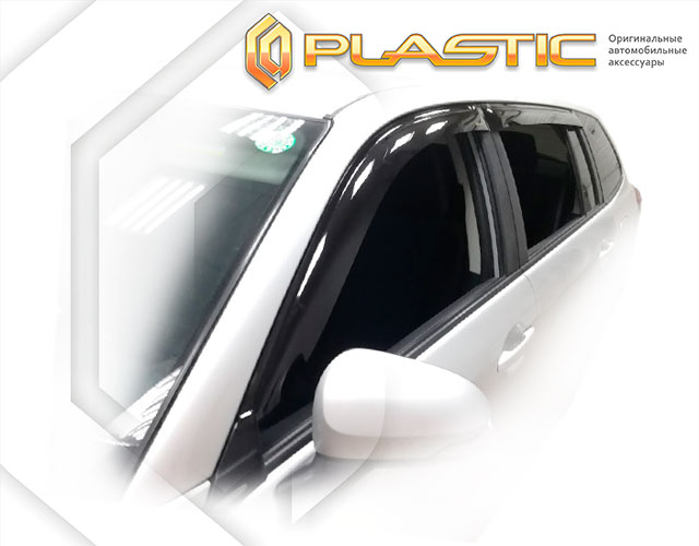 Ветровики дверей Classic полупрозрачный Toyota Corolla  Fielder 2012–2015 СА Пластик