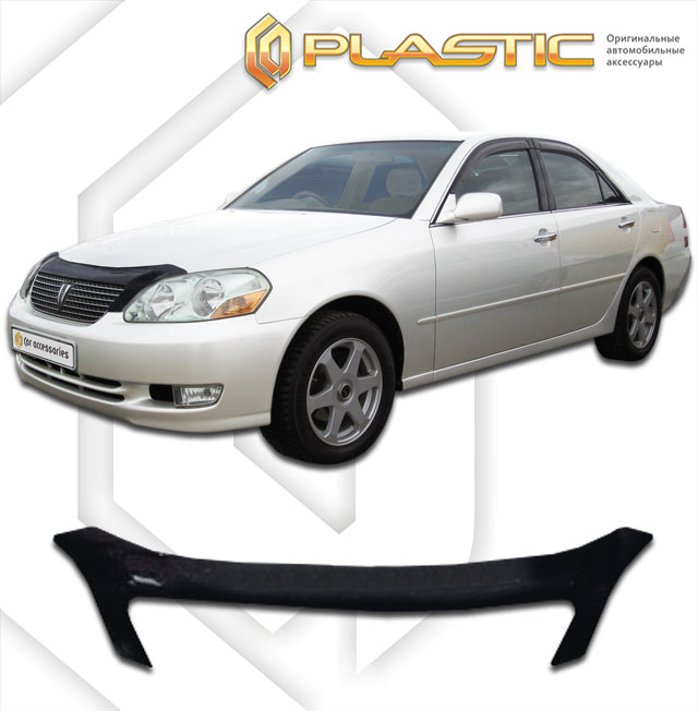 Дефлектор капота Classic черный Toyota Mark-2  2000-2002 СА Пластик