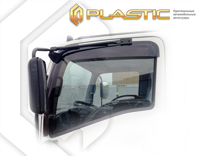 Ветровики дверей Classic полупрозрачный Isuzu Elf  2014-н.в.  СА Пластик