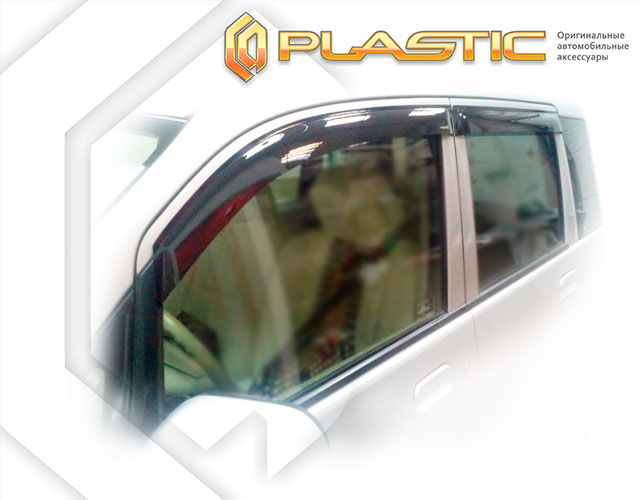 Ветровики дверей Classic полупрозрачный Subaru Stella  2006-2011 СА Пластик