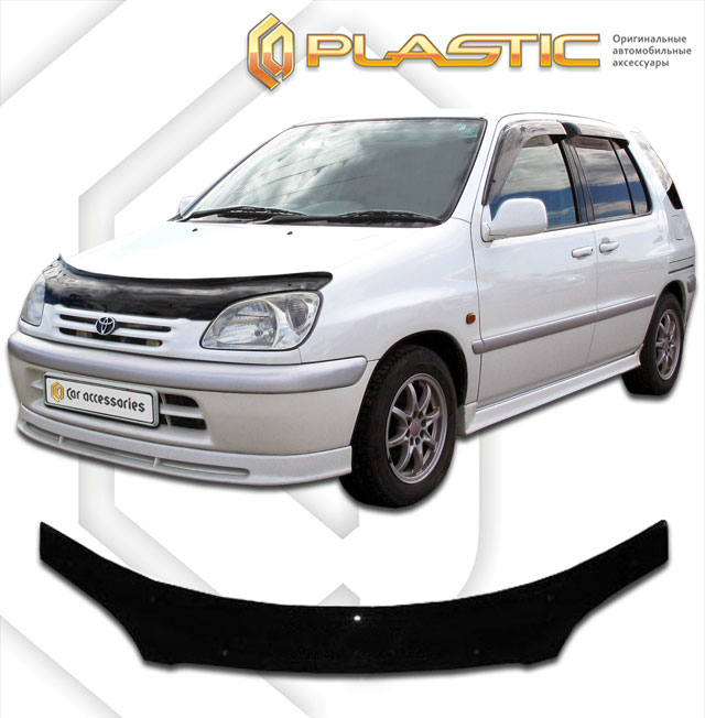 Дефлектор капота Classic черный Toyota Raum  1997-2003 СА Пластик