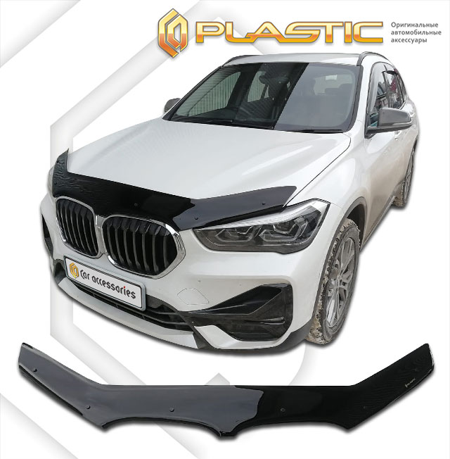 Дефлектор капота Classic черный BMW X1  2016-н.в.  СА Пластик
