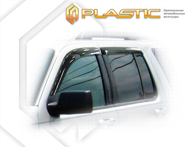 Ветровики дверей Classic полупрозрачный Ford Explorer  2005-2010 СА Пластик