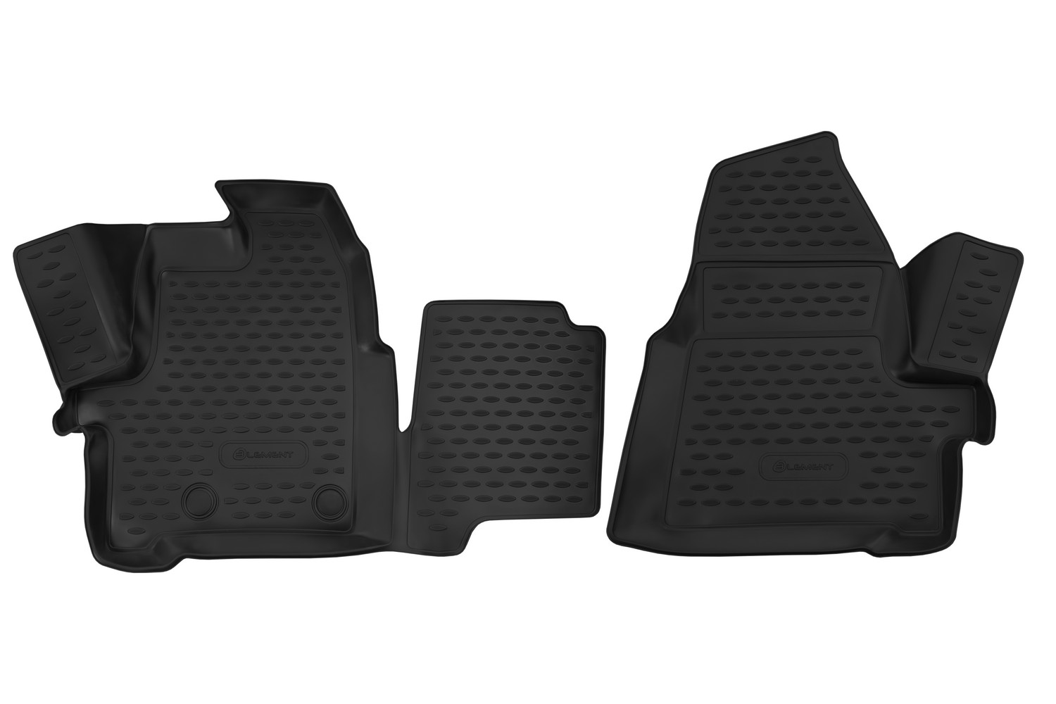 Коврики 3D в салон FORD Transit (1+2 seats) 2014-2015, 2шт. (полиуретан) / Форд Транзит