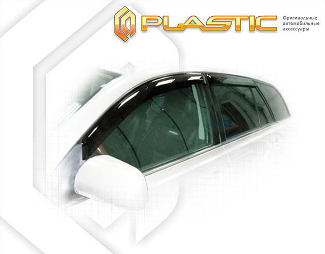 Ветровики дверей Classic полупрозрачный Toyota Avensis универсал 2003-2008 СА Пластик
