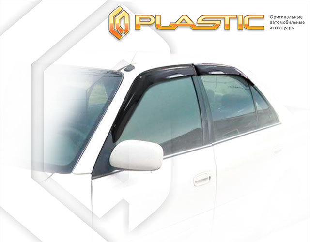 Ветровики дверей Classic полупрозрачный Toyota Carina  1996-1997 СА Пластик