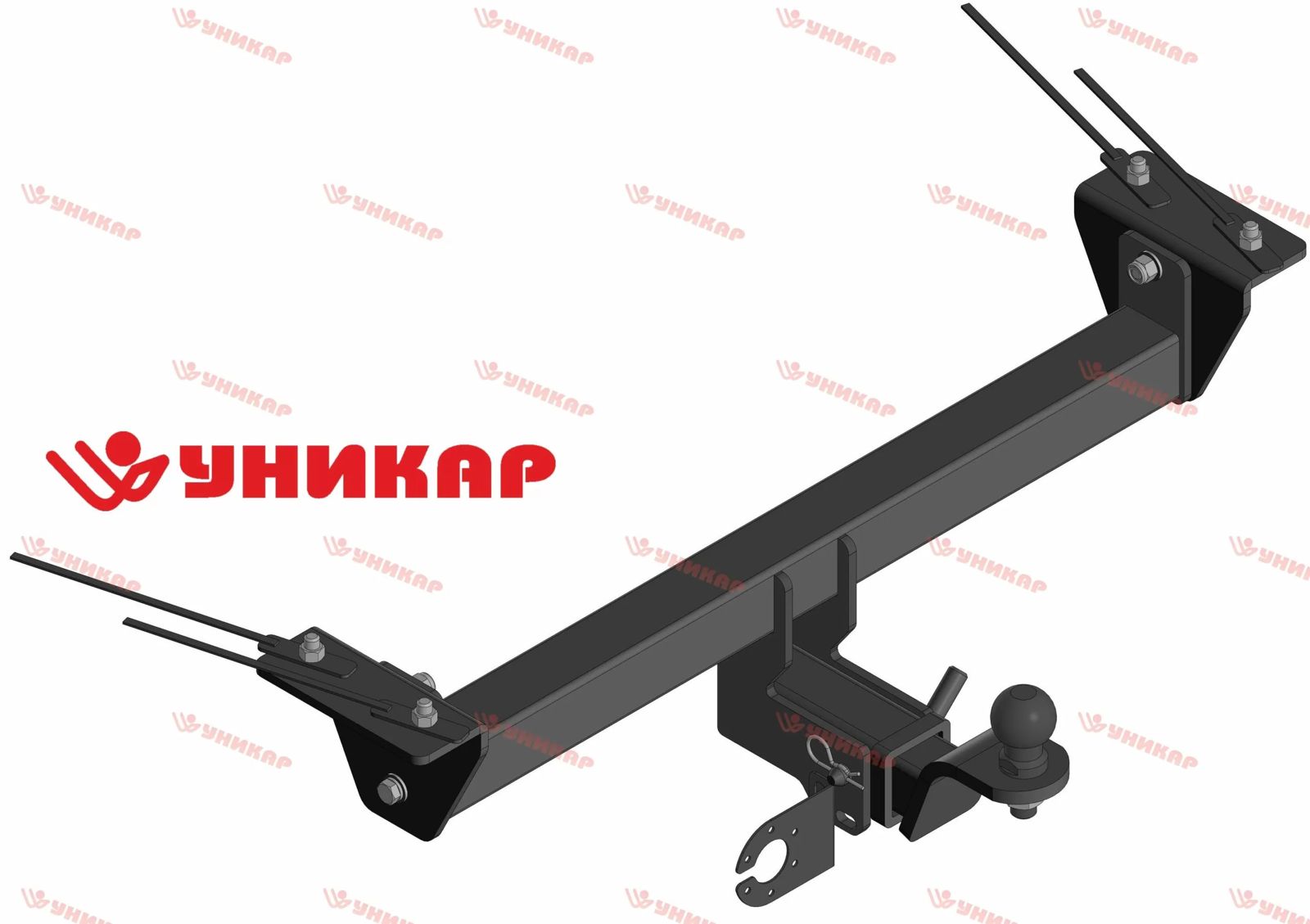 Фаркоп ТСУ HONDA CROSSROAD 2007-2010 (тип шара E) Уникар
